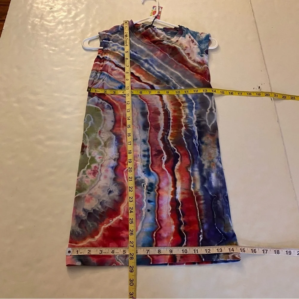 Brunello Cucinelli Long Muscle Tee Shirt Womens Size Small Custom Tie Dye Geode - Picture 6 of 12